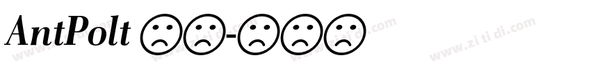 AntPolt 粗体字体转换